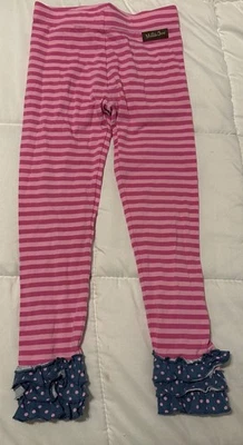 Leggings Matilda Jane Niñas Hacer Creer Volantes Pantalones Talla 6 Foto 1 de 2