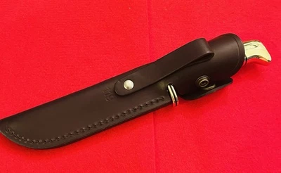 BUCK USA. LATÓN Modelo 119 POMO Y PROTECTOR DE LATÓN COMPLETO NUEVO EN CAJA NOS Foto 1 de 4