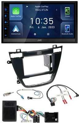 JVC DAB Bluetooth Lenkrad USB 2DIN Autoradio für Opel Insignia ab 08 schwarz - Bild 1 von 4