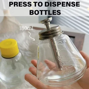 1Pcs Nail Art UV Gel Cleaner Empty Liquid Bottle Pumping Dispenser - Picture 1 of 12