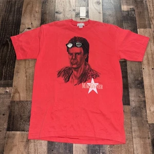 MacGyver Action TV Series Graphic T-Shirt Tee Mens Large CBS 1980’s Vintage - Picture 1 of 15