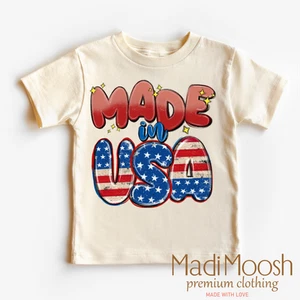 Made In The USA America Shirt - July 4th Tee - Picture 1 of 6