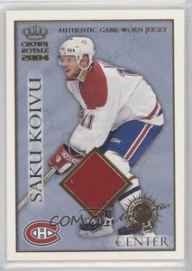 2003-04 Pacific Crown Royale Authentic Game-Worn Jerseys /625 Saku Koivu #13