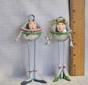 Department 56 Patience Brewster KRINGLES MR. & MRS. JINGLE BELL 2er Set Silber - Bild 1 von 18