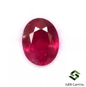 8x6mm natürlicher Rubin ovaler Schnitt 1,72 CTS facettiert loser Edelstein GF - Bild 1 von 6