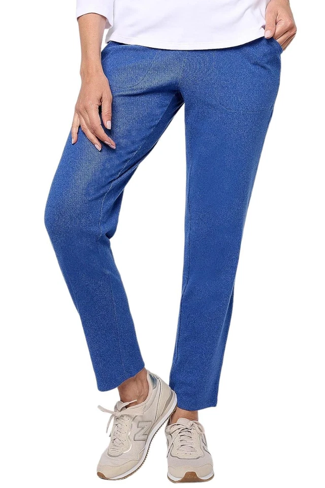 Isaac Mizrahi Live! Soho плюшевые вязаные прямые штанины брюки чернила синий - Изображение 1 из 1