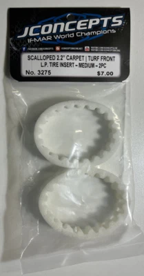 JConcepts Scalloped 2.2" LP Front Tires Foam Carpet/Turf Inserts (2) JCO3275 - Image 1 of 3