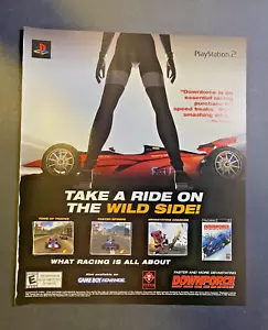 2002 Magazine Advertisement Downforce Video Game Play Station 2 Game Boy Advance - Picture 1 of 2