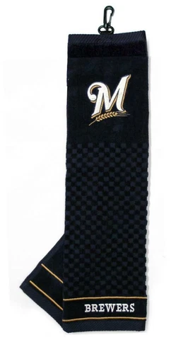 Milwaukee Brewers 16"x22" Embroidered Golf Towel [NEW] MLB Golfing Cotton Cover