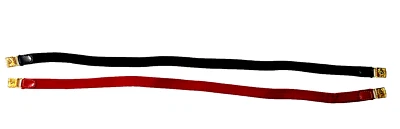 Women's Anne Klein 1 Thin Red/1 Blue Stretch Belts Double Lions w/imperfections - Image 1 of 4