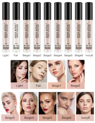 Cosmetic 5ml Mini Waterproof Matte Face Liquid Foundation Cream Concealer Primer - Image 1 of 4