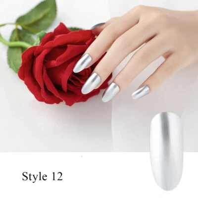 12 Farben Metallic Nagellack Super Shine Chrom Spiegeleffekt Nagell - Bild 1 von 4