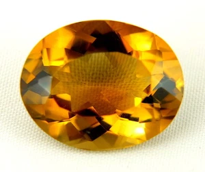 SHOLA Reale 19,02 Ct Citrino Naturale Marrone Giallo Bahia Dal Brasile - Foto 1 di 3
