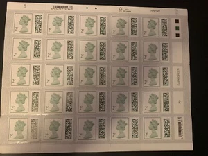 GB Royal Mail Self Adhesive Stamp Sheet 25 x 2p Barcoded 2022 Postage Cyl - Picture 1 of 1