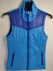 NIKE THE ATLETIC DEPT. XS SEÑORA REVERSIBLE CHALECO CON CREMALLERA AZUL BRILLANTE Y CLARO - Imagen 1 de 12