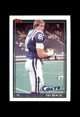 1991 TOPPS FOOTBALL COLTS #347 PAT BEACH  - Image 1 of 2