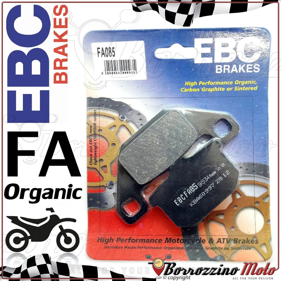 ORGANIC FRONT BRAKE PADS EBC FA085 KAWASAKI 750 VULCAN 1989 - 1993 - Image 1 of 1