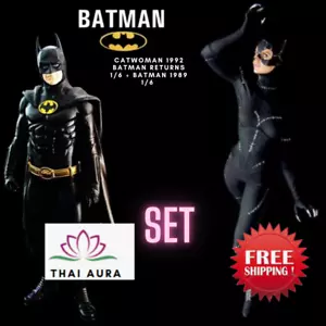 Batman 1989 1/6 Scale Soft Vinyl Unpainted Figure Model Kit & Catwoman 1992 Set - Picture 1 of 12