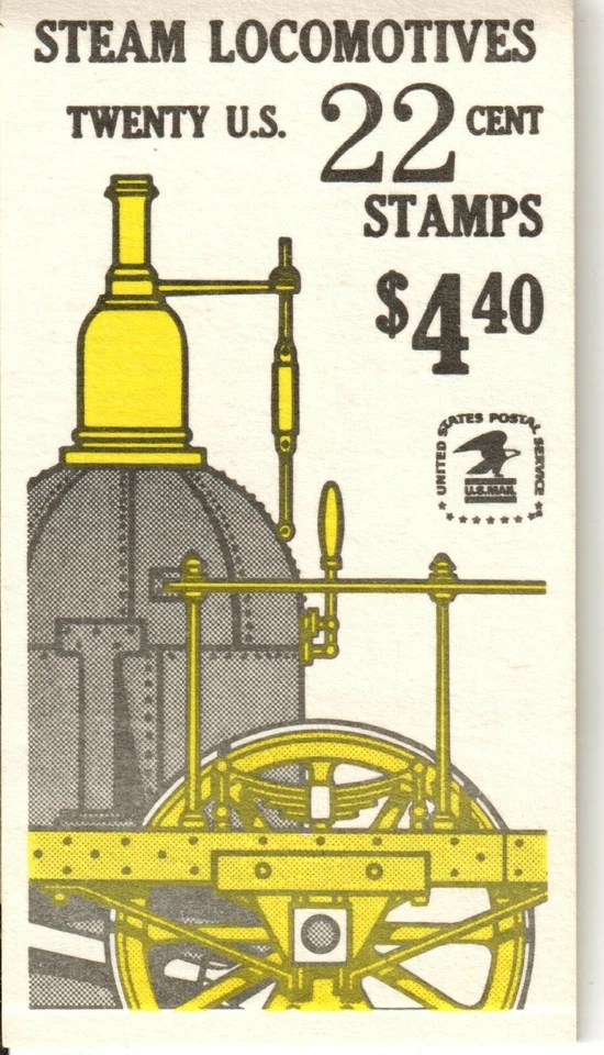 Scott BK163 22¢ Steam Locomotives MNH Free shipping in USA! - Image 1 of 1