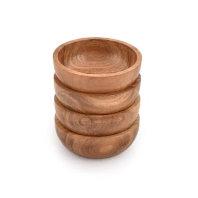 Acacia Wooden Small Bowl For Nuts, Candy, Appetizer, Snacks, Olive and Salsa |