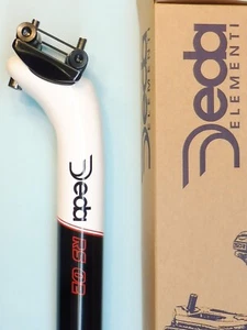 Alfiler de asiento de bicicleta Deda RS02 blanco (2012) - 31,6 mm - nuevo de lote antiguo - Imagen 1 de 5