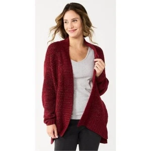 Cárdigan de felpa Sonoma rojo talla L nuevo con etiquetas - Imagen 1 de 2