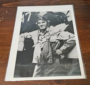 John Wesolowski signed 8x10 glossy photo USN WILDCAT/HELLCAT Ace 7V VF-5 WWII - Bild 1 von 2