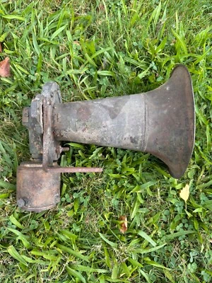 Старинный винтажный латунный гудок Klaxon Ahooga для Cadillac Lincoln модели Ford T непроверенный - Изображение 1 из 4