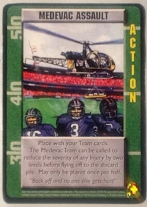 Gridiron Fantasy Football CCG TCG Medevac Assault Promo Card NEW Upper Deck 1995 - Picture 1 of 2