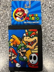 SELTEN! Super Mario Charaktere dreifach faltbare Canvas Geldbörse LIZENZIERTER SAMMLERARTIKEL!!! - Bild 1 von 9