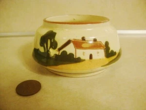 Vintage Motto ware Watcombe Torquay Pottery Cottage SUGAR BOWL Sweeten England! - Picture 1 of 5
