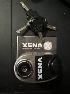 Antifurto Moto Disc Lock Xena Anti Icespray ACCIAIO Allarme Sonoro 110db - Foto 1 di 4