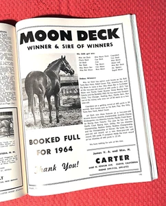 1964 QUARTER HORSE JOURNAL, Vintage Magazine - MOON DECK ( Sire of "JET DECK") - Picture 1 of 24