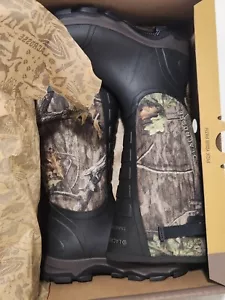 LaCrosse 16" 4XAlpha Waterproof Snake Boots Mossy Oak Camo - Men's Size 13 - Picture 1 of 5