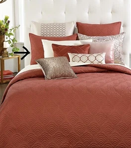 INC VALENTINA 2 STANDARD QUILTED SHAMS NEW IN PACKAGE WITH TAGS MSRP $70 - Picture 1 of 3