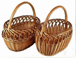 Einkaufskorb 2 Varianten  Weidenkorb WIKLER Autokorb Weide Korb Präsentkorb  - Bild 1 von 7