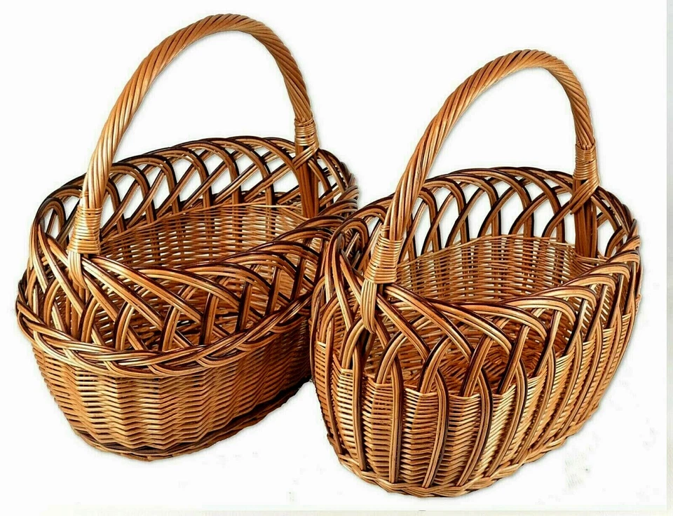 Einkaufskorb 2 Varianten  Weidenkorb WIKLER Autokorb Weide Korb Präsentkorb  - Bild 1 von 1