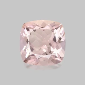 2.03cts GORGEOUS CALIBREATED 8mm CUSHION CUT NATURAL PINKISH PEACH MORGANITE - Picture 1 of 1