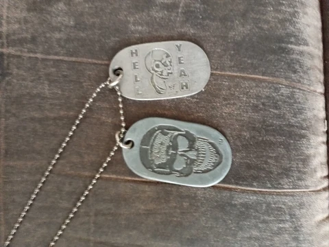 Vintage WWF Stone Cold Steve Austin Dog Chain Necklace 1998 Silvertone Cover