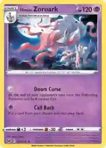 x1 Hisuian Zoroark - 076/196 - Holo Rare - Reverse Holo Pokemon SS11 Lost Origin - Picture 1 of 1