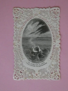 image pieuse canivet dentelle la croix c'est le salut - Picture 1 of 1