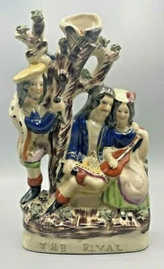 Staffordshire Figural Spill Vase Titled “The Rival” - Picture 1 of 12