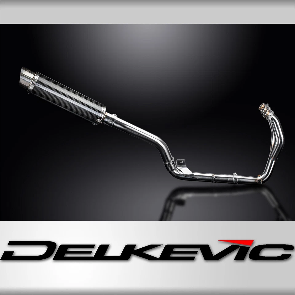 Silenciador de carbono redondo Triumph Tiger 800 2011-2019 Delkevic escape total 3-1 14" - Imagem 1 de 4