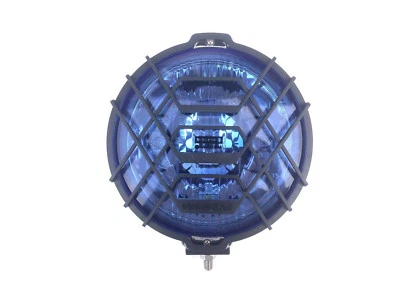 Blau chrom rund H3 Halogen Fernscheinwerfer Fernlicht Zusatzscheinwerfer 12V 24V - Bild 1 von 4