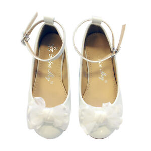 ESNY Occasions® Flower Girl Ballerina Shoes White NEW