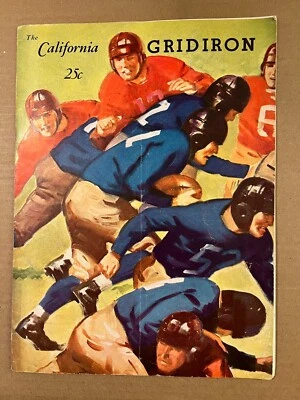 1935 (11/9) California Bears vs Washington Huskies Football Program FAIR Condit. - Image 1 of 2