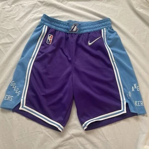 Los Angeles Lakers City Edition Nike Dri-Fit Basketball Shorts Size 38 Men’s - Picture 1 of 9