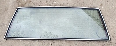 84-96 Jeep Cherokee XJ Rear Hatch Glass Window Defrost Chrome Trim - Image 1 of 3