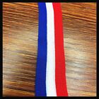 Stripe Patriotic Red White and Blue Queens Jubilee Tri Colours 25mm Wide Ribbon