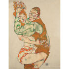 Egon Schiele Lovemaking Canvas Art Print Poster